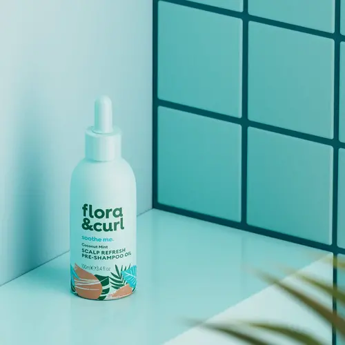 Flora & Curl Coconut Mint Scalp Refresh Pre-Shampoo Oil