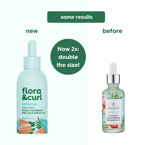 Flora & Curl Coconut Mint Scalp Refresh Pre-Shampoo Oil