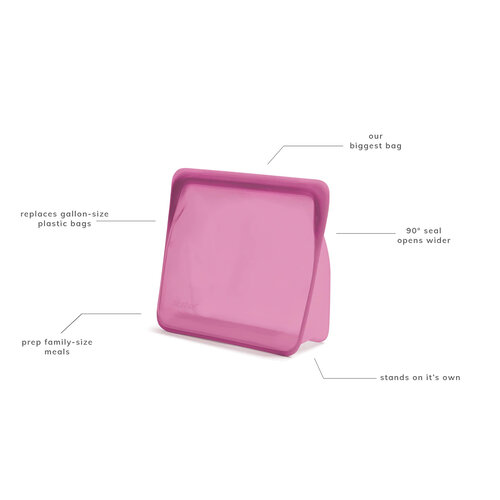 Stasher Silicone Bag Mega Stand Up 3,07L - Pink