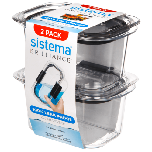 Sistema Set van 2 Brilliance Voorraaddoos - 380ml