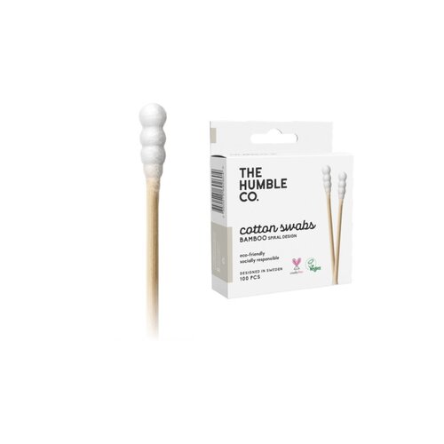 The Humble Co Bamboo Cotton Swabs Spiral - White