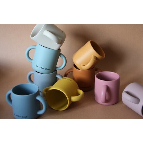 The Cotton Cloud Silicone Cup With Handles - Honey