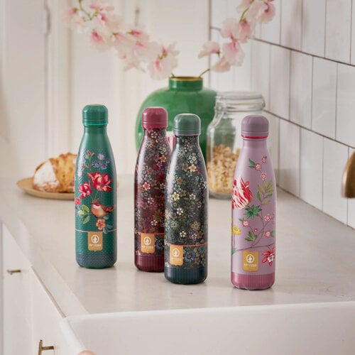 IZY RVS Drinkfles Thermosfles (500ml) - Pip Studio Little Birds