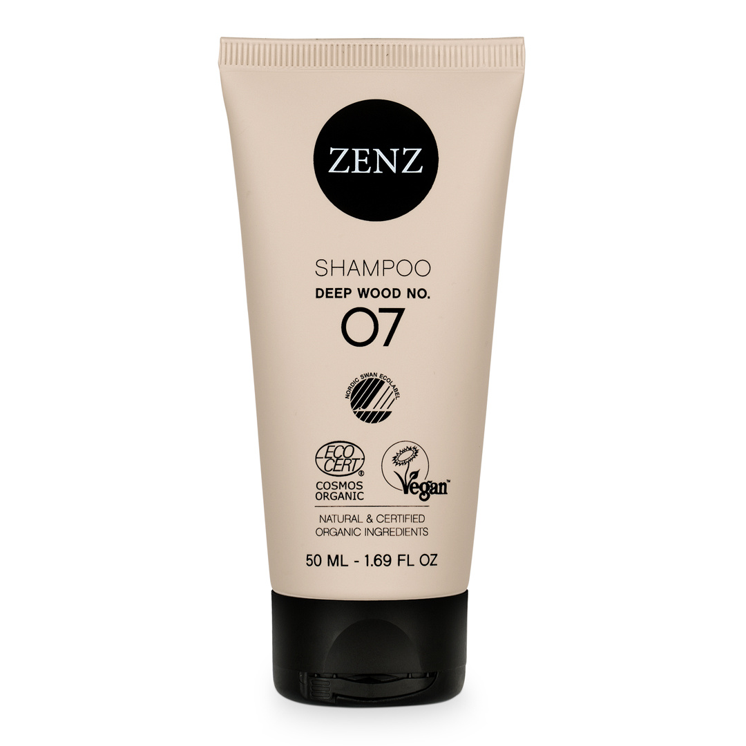 Zenz Organic Deep Wood Shampoo No 07 (50ml) Travel Size
