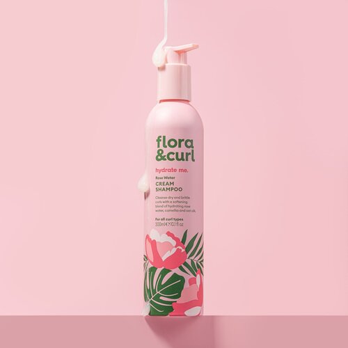 Flora & Curl Organic Rose & Honey Cream Shampoo