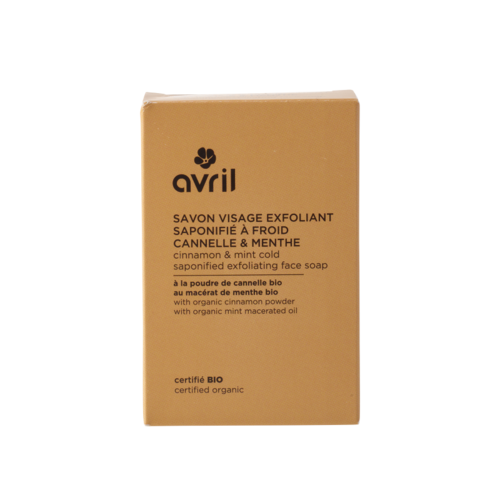 Avril Exfoliating Cold Process Facial Soap - Cinnamon & Mint (100g)