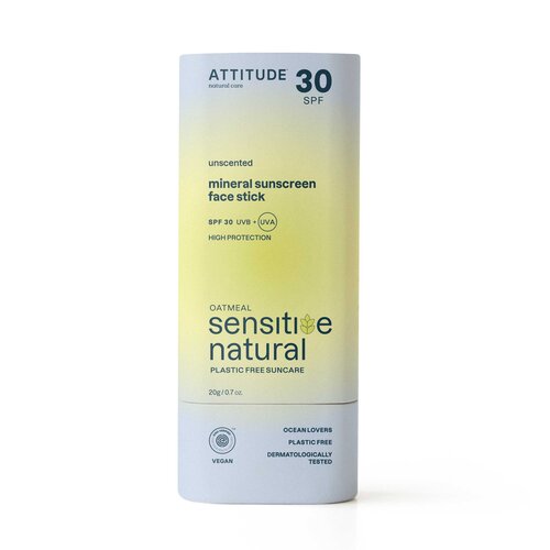 Attitude Minerale Zonnebrandcreme Gezicht Sensitive - SPF30 Plasticvrij