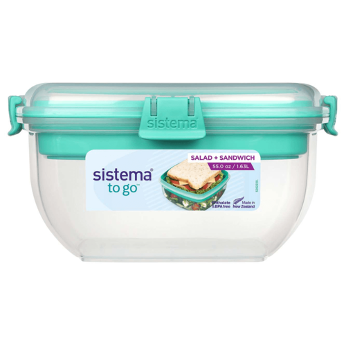 Sistema To Go Salad & Sandwich Lunchbox 1.63L