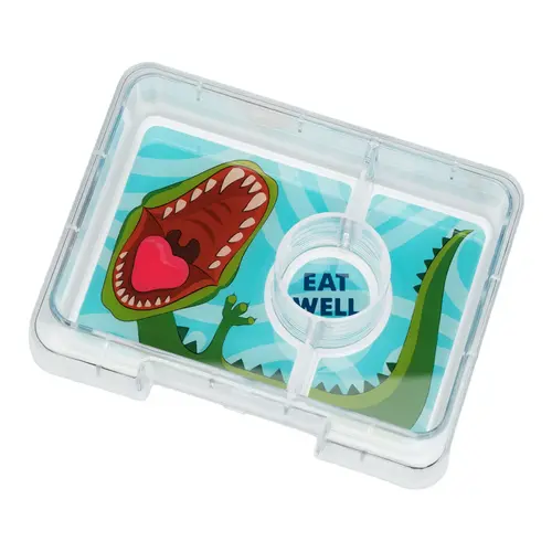 Yumbox Snack Box - Surf Blue / Dinosaur