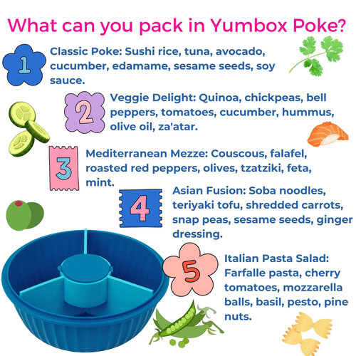 Yumbox Poke Bowl - Lagoon Blue