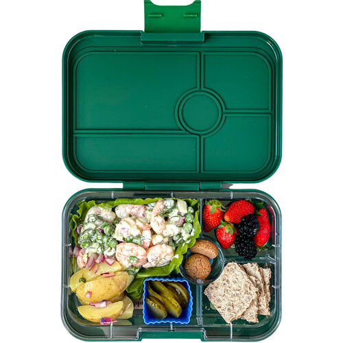 Yumbox Tapas XL Lunchbox mit 4 Fächern - Antibes blau/Regenbogen