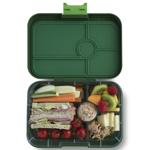 Yumbox Tapas XL Lunchbox mit 5 Fächern - Antibes Blau/Dschungel