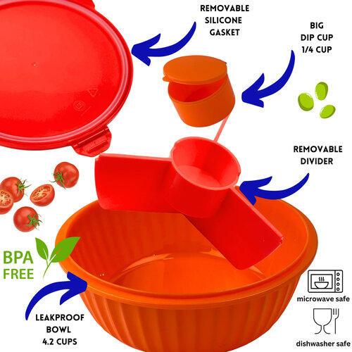 Yumbox Poke Bowl - Tangerine Orange