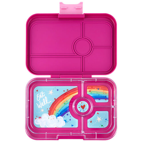 Yumbox Tapas XL Lunchbox 4 Vakken - Malibu Purple/Rainbow