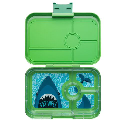 Yumbox Tapas XL Lunchbox 4 Vakken - Jurassic	Green/Shark