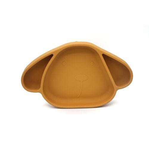 The Cotton Cloud Silicone Plate Milo with Suction Cup - Honey