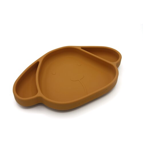 The Cotton Cloud Silicone Plate Milo with Suction Cup - Honey