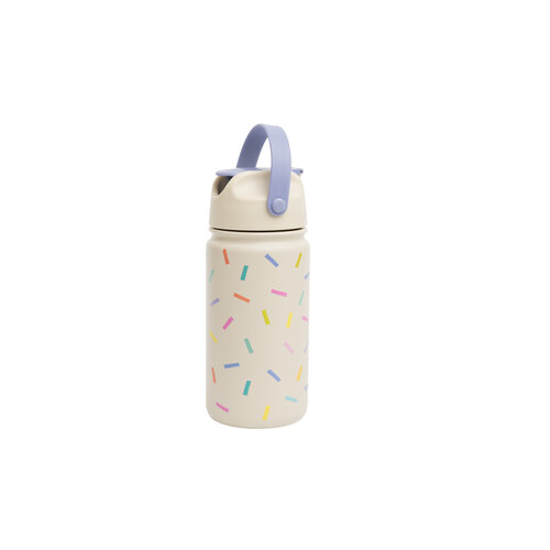 The Cotton Cloud RVS Drinkfles - Confetti