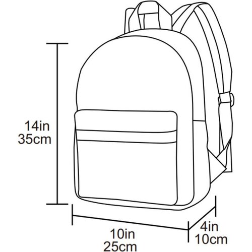 YLX Backpack Hemlock Recycled Plastic - Navy Blue & Yellow cars