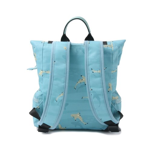 YLX Backpack Original 2.0 Freek Vonk Recycled Plastic - Turquoise Water & Sharks