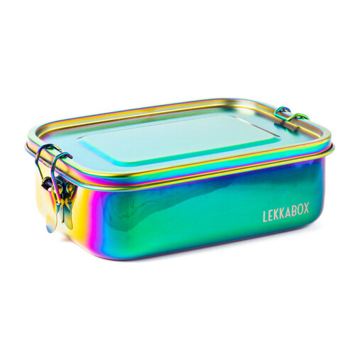 Lekkabox Stainless Steel Lunchbox Safe 1000ml Rainbow Leakproof