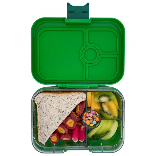 Yumbox Panino Bento Lunchbox 4 Vakken - Jurassic Green/Dino