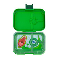 Panino Bento Lunchbox 4 Compartments - Jurassic Green/Dino