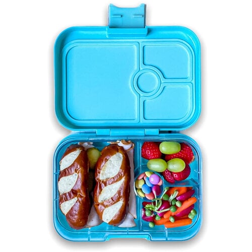 Yumbox Panino Bento Lunchbox 4 Vakken - Misty Aqua/Rainbow