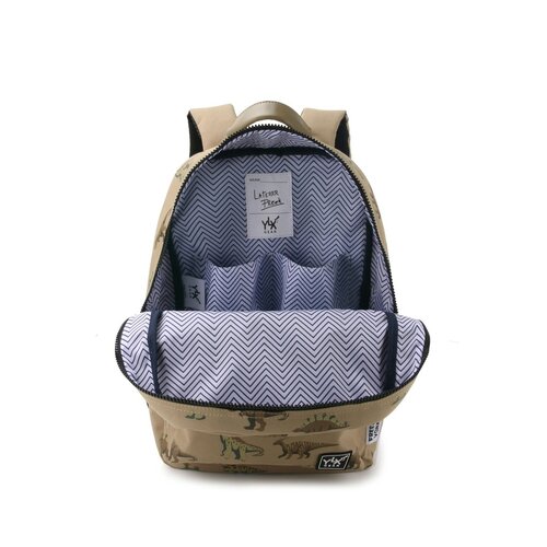 YLX Rucksack Oriole Recycelter Kunststoff - Antike Bronze & Dinos