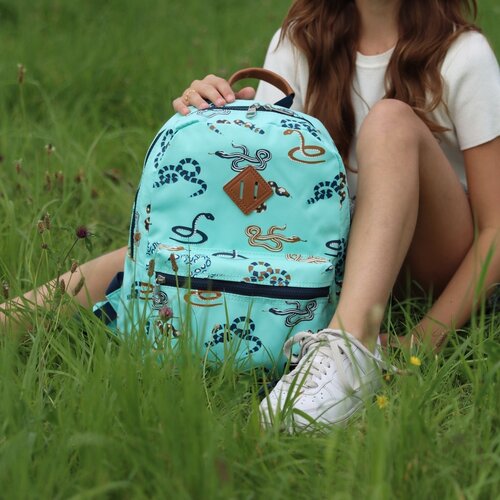 YLX Rucksack Oriole Recyceltes Plastik - Fair Aqua & Snakes