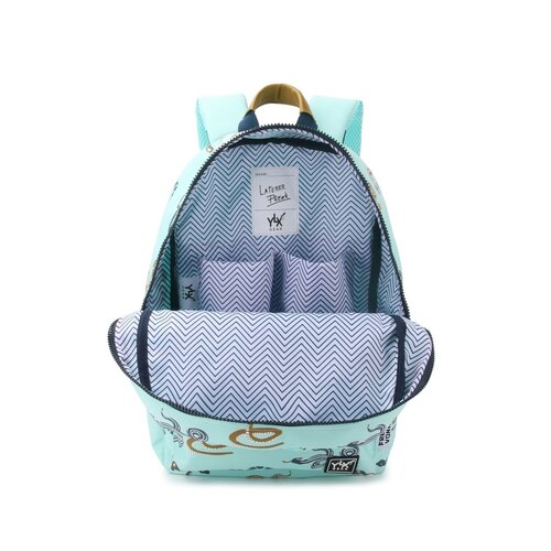 YLX Backpack Oriole Recycled Plastic - Fair Aqua & Snakes