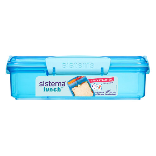 Sistema Snack Attack Duo Lunchbox - Blauw New