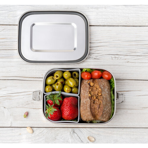 Lekkabox Stainless Steel Lunchbox Safe 800ml - 1 Compartment Leakproof