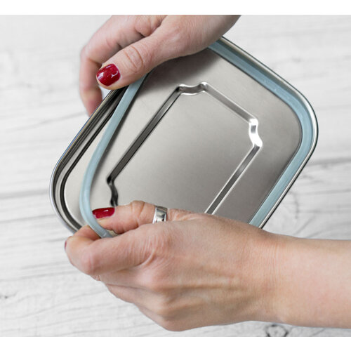 Lekkabox Stainless Steel Lunchbox Safe 800ml - 1 Compartment Leakproof