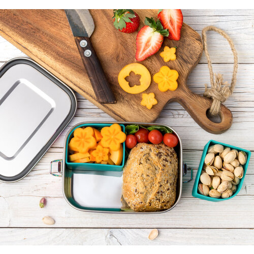 Lekkabox Stainless Steel Lunchbox Safe 800ml Rainbow