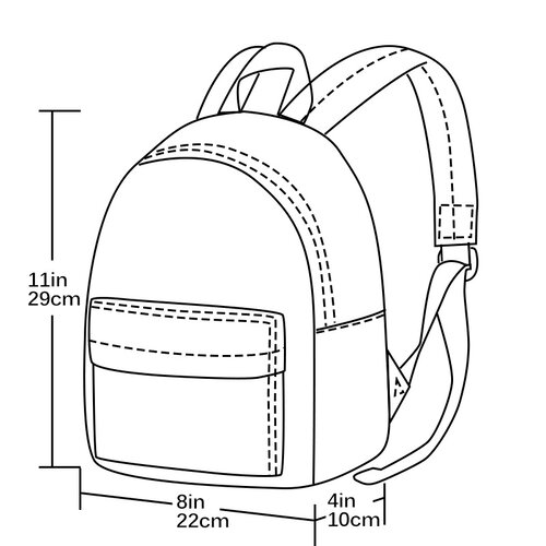 YLX Rucksack (S) Hemlock Recycled Plastic - Schwarz & Weiß