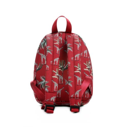 YLX Backpack (S)  Hemlock Recycled Plastic - Bordeaux Giraffes