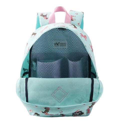 YLX Rucksack Oriole Recycled Plastic - Bleached Aqua & Horses