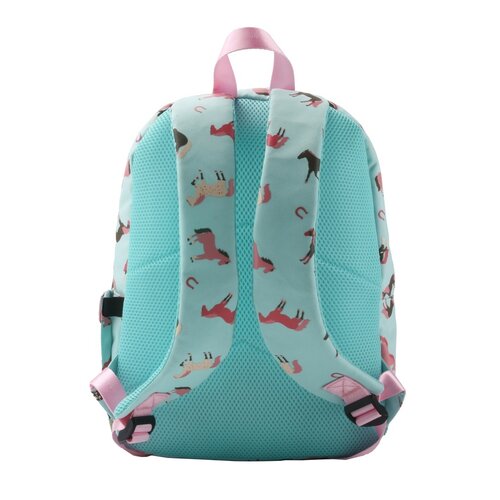 YLX Backpack Oriole Recycled Plastic - Bleached Aqua & Horses