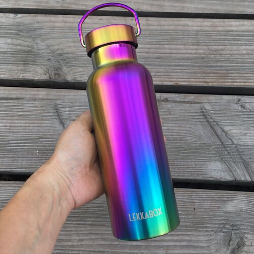 Lekkabox RVS Thermosfles 600ml Rainbow