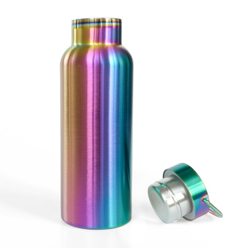 Lekkabox Stainless Steel Insulated Bottle 600ml Rainbow