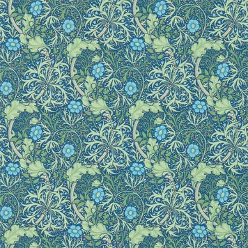 Morris & Co Morris Co Morris Seaweed Cobalt/Thyme - 216468 Morris & Co Morris Co Morris Seaweed Cobalt/Thyme - 216468