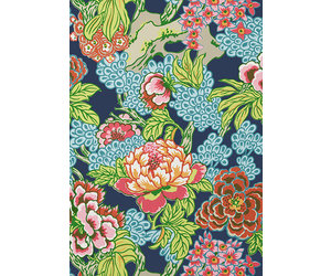 Hill Garden Coral and Green T13658 by Thibaut Designer Wallpaper  Swanky  Fabrics