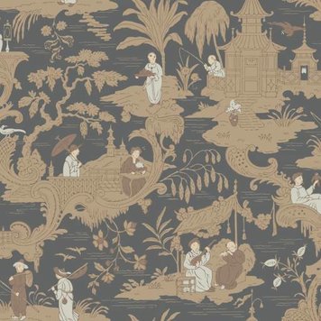 Chinese Toile by Cole & Son - Red - Wallpaper - 100/8041