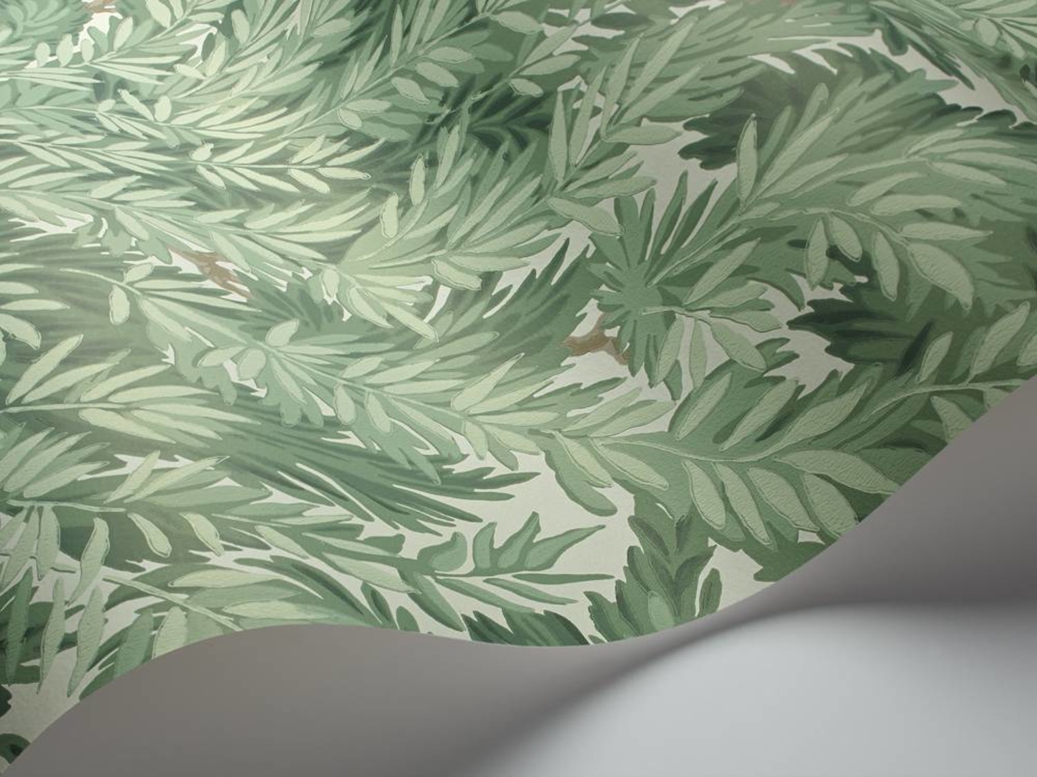 Cole  Son Cascade Teal  Viridian Wallpaper  Courthouse Interiors