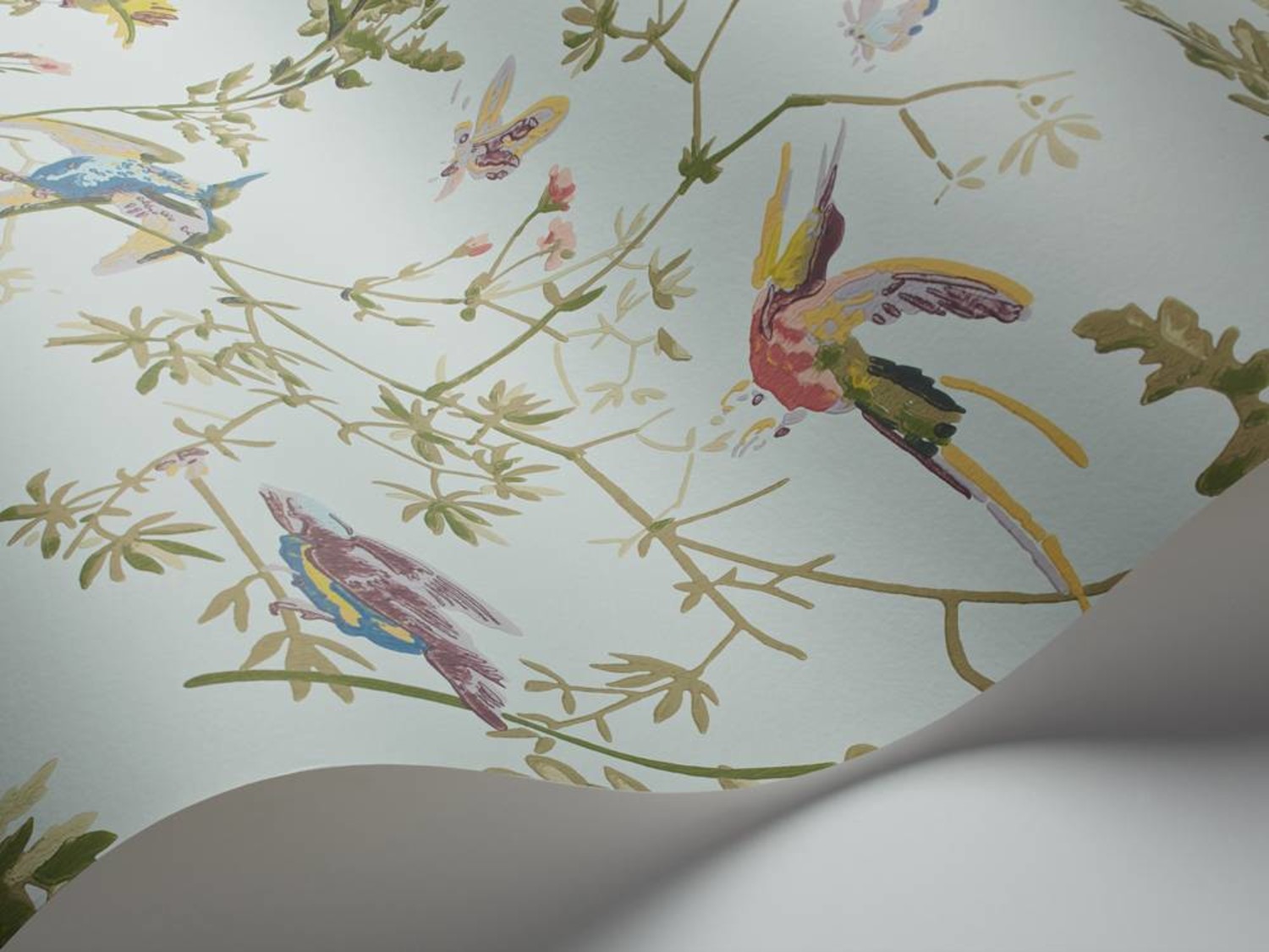 Hummingbirds by Cole  Son  Indigo MultiColour  Wallpaper  Wallpaper  Direct