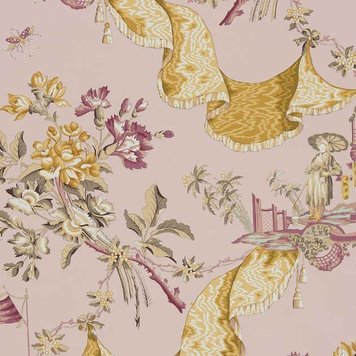 Pierre Frey Pierre Frey Hankeou Rose LP109003 Pierre Frey Pierre Frey Hankeou Rose LP109003