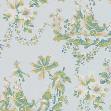 Pierre Frey Pierre Frey Le Chariot Chinois Ciel LP100001 Pierre Frey Pierre Frey Le Chariot Chinois Ciel LP100001