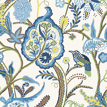 Thibaut Thibaut Windsor Blue and Yellow - T14300 Thibaut Thibaut Windsor Blue and Yellow - T14300