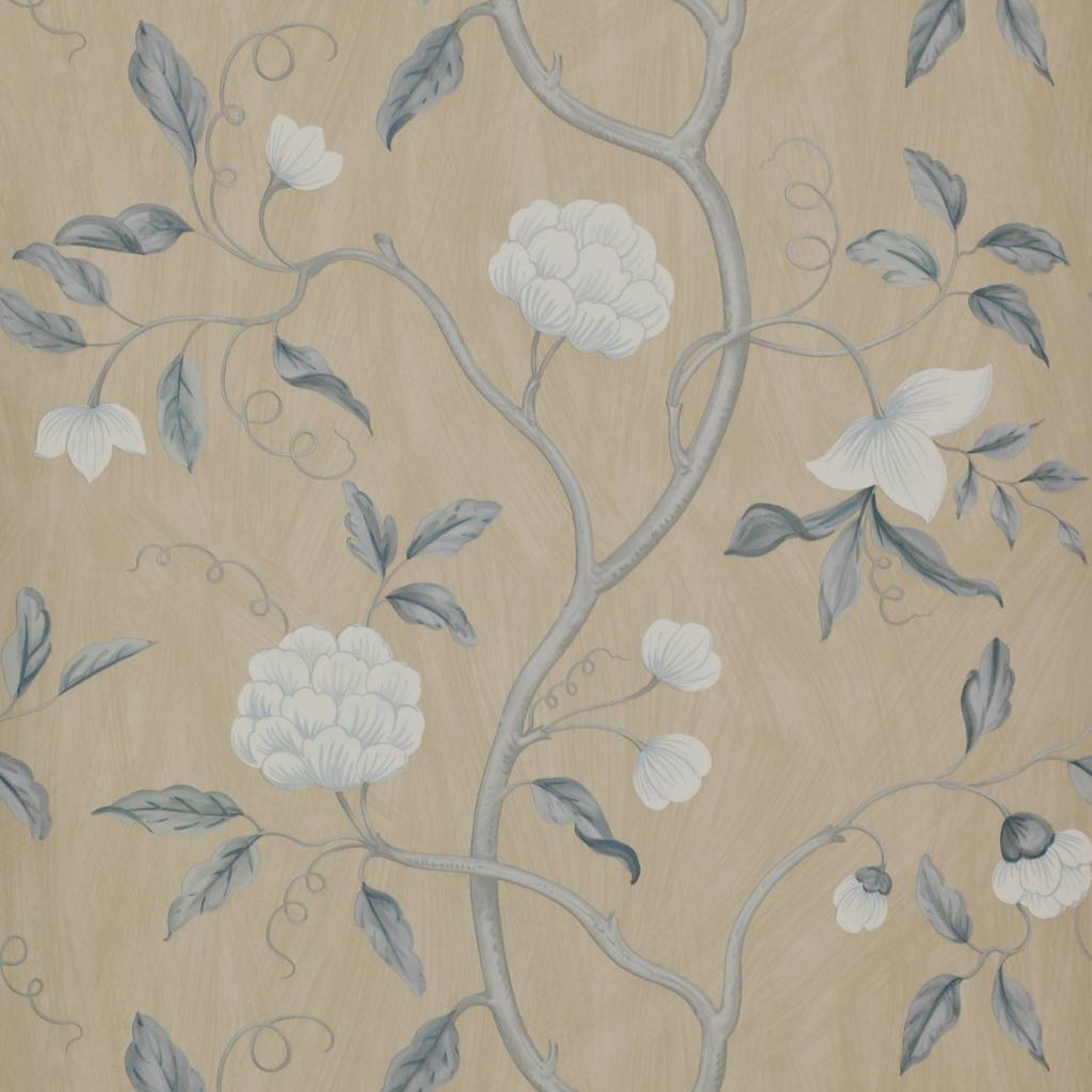 AS Création Wallpaper Wood Cottage Blue Cream Grey 319932